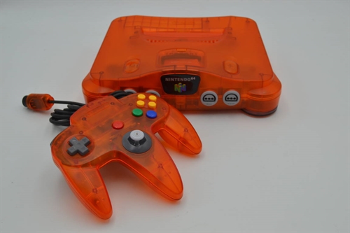 Nintendo 64 - Fire Orange - Konsol - SNR NUP16336476 (B Grade) (Genbrug)